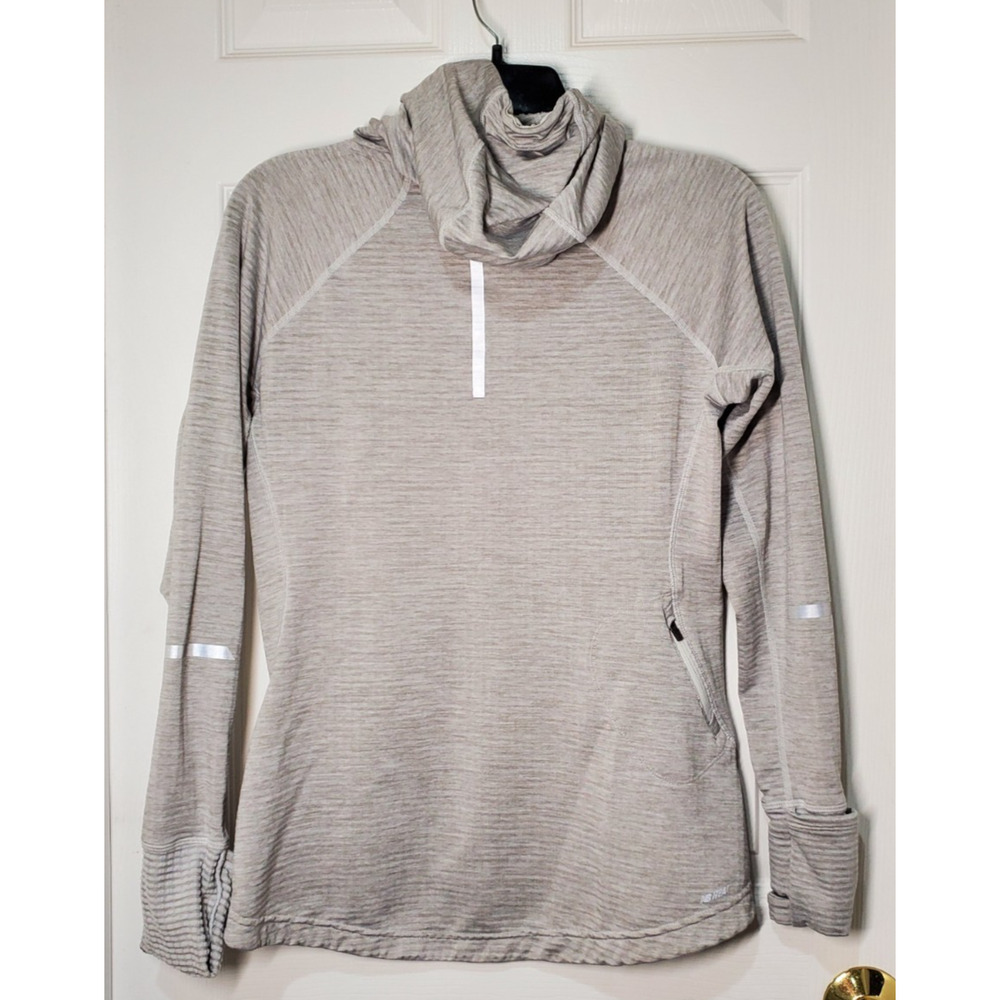 New Balance Women’s Athletic Pullover Hoodie Size M Gray Lightweight Stretch - Picture 13 of 13